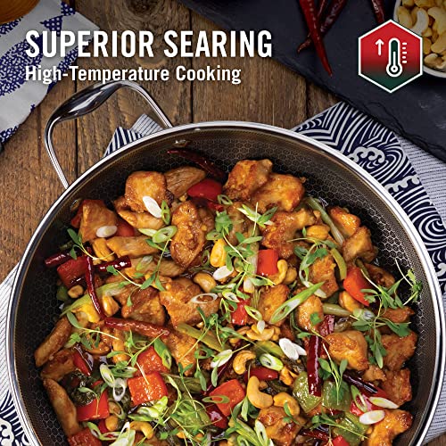 HexClad Hybrid Antihaft Wok