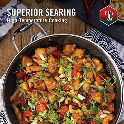 HexClad Hybrid Antihaft Wok