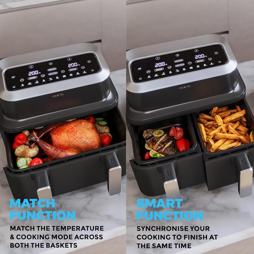 Ometa 9 L Doppel-air fryer