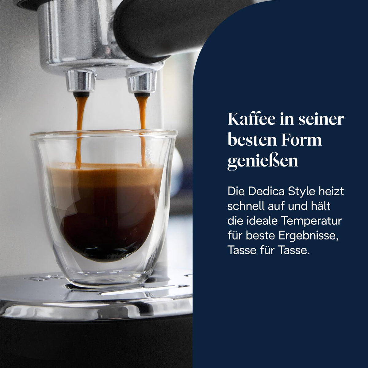 De'Longhi Dedica Style - espresso machine with Manuellem milk fRedher