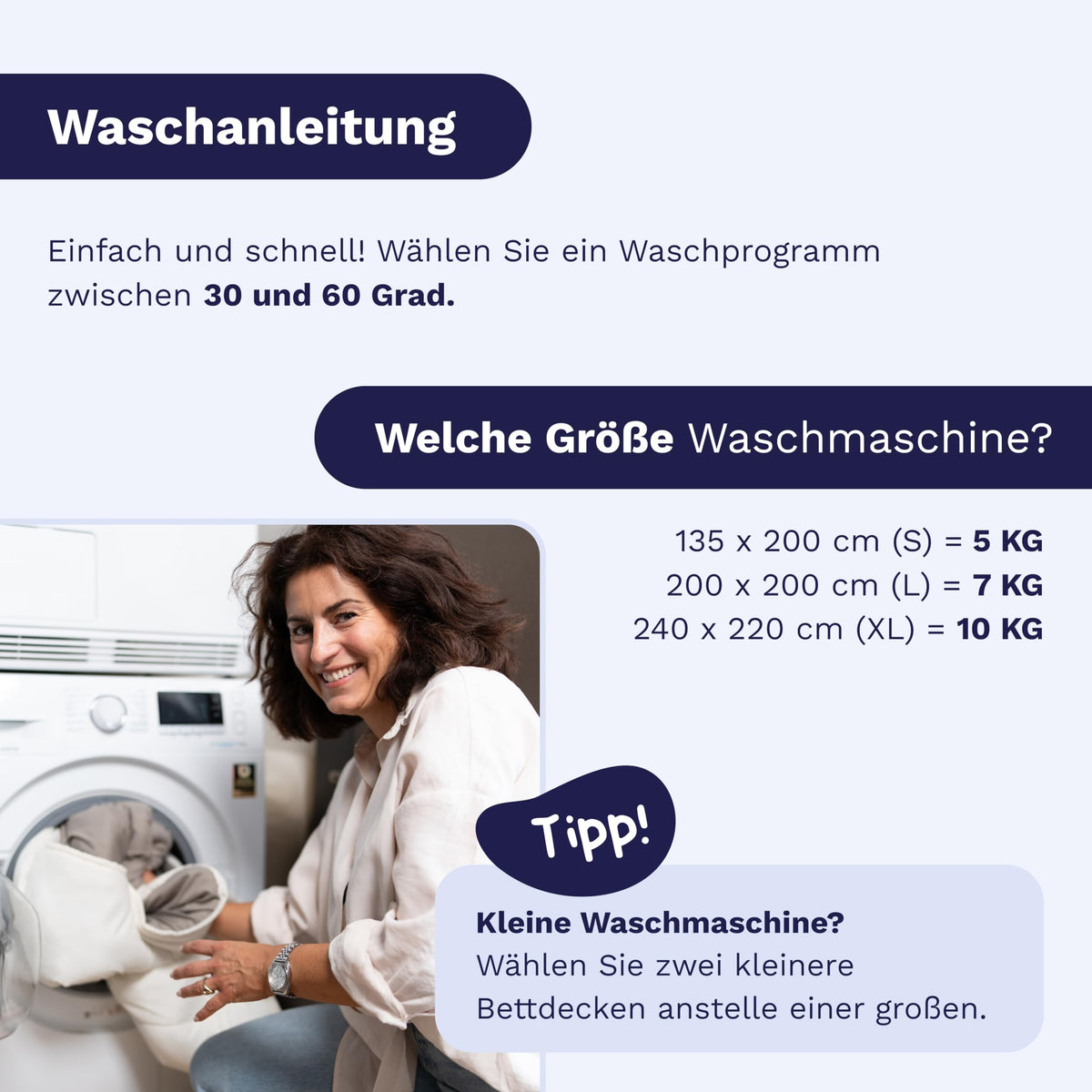 Zelesta Royalbed 135x200 cm 4 Jahreszeiten Decke without cover – 2-in-1 with festem cover, washable & trocknersuitable, hypoallergen, breathable, temperaturregulierend