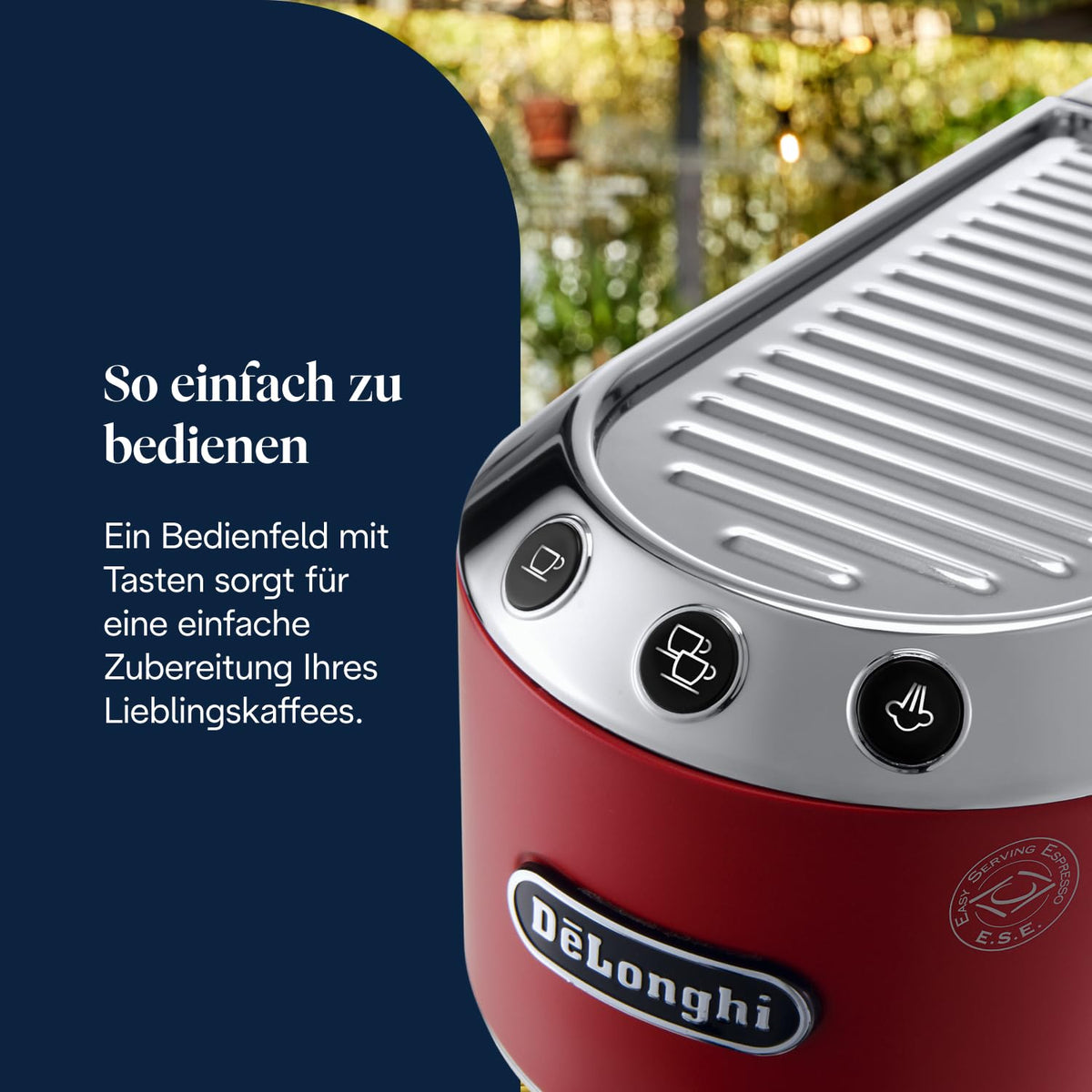 De'Longhi Dedica Style - espresso machine with Manuellem milk fRedher