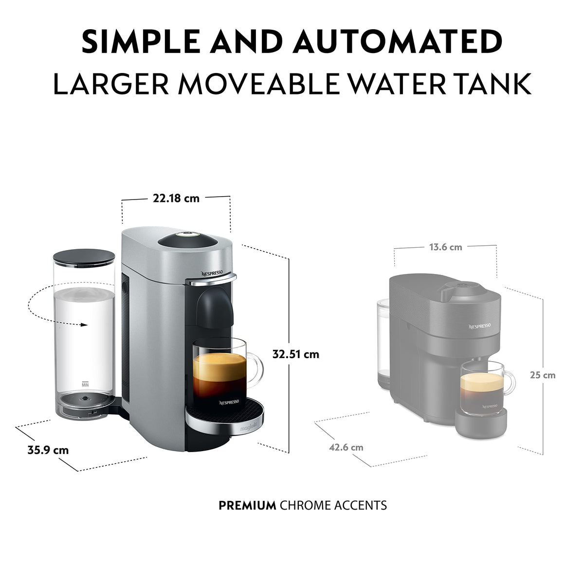 Nespresso Vertuo Plus automatic Kapsel-coffee machine