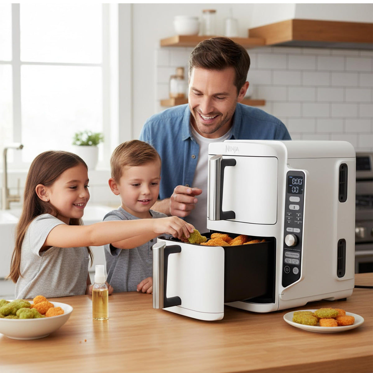 Ninja SL400EUWH Doppel XL Doppel-air fryer - White
