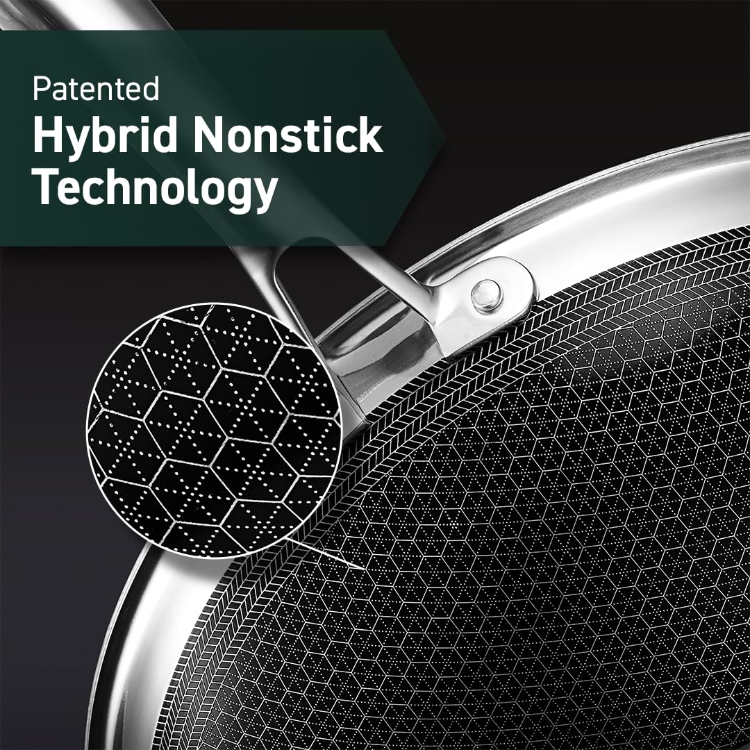 HexClad Hybrid Antihaft Wok