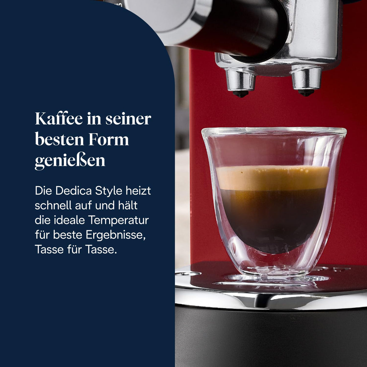 De'Longhi Dedica Style - espresso machine with Manuellem milk fRedher