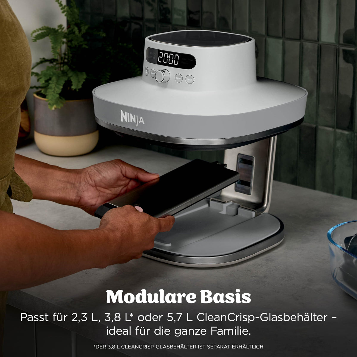 Ninja CRISPi per XL Glas-air fryer (air fryer), White AS090EUWH