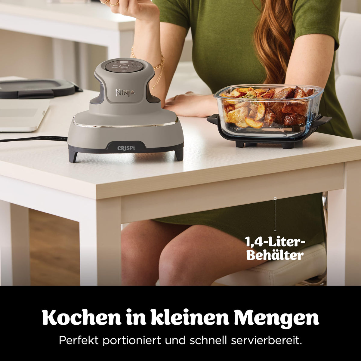 Ninja CRISPi portable Air Fryer air fryer, 3,8 l, Stone FN101EUST