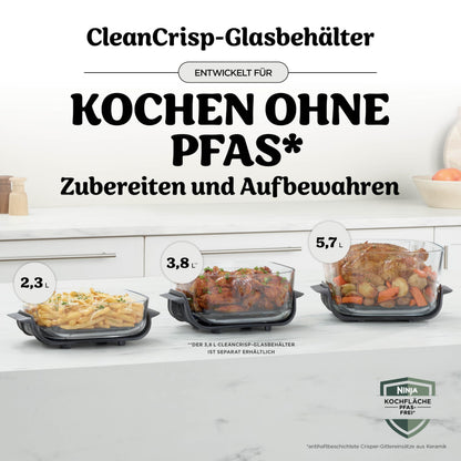 Ninja CRISPi per XL Glas-air fryer (air fryer), White AS090EUWH