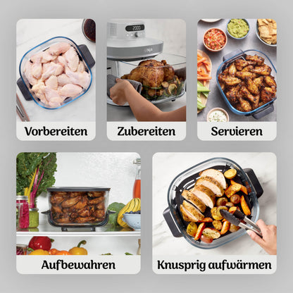 Ninja CRISPi per XL Glas-air fryer (air fryer), White AS090EUWH