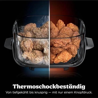 Ninja CRISPi per XL Glas-air fryer air fryer, Stone Gold, AS090EUSD