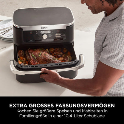 Ninja Foodi FlexDrawer Dual zone air fryer, Black AF500EU