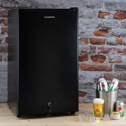 Subcold Eco100 LED ander-Counter Black Fridge
