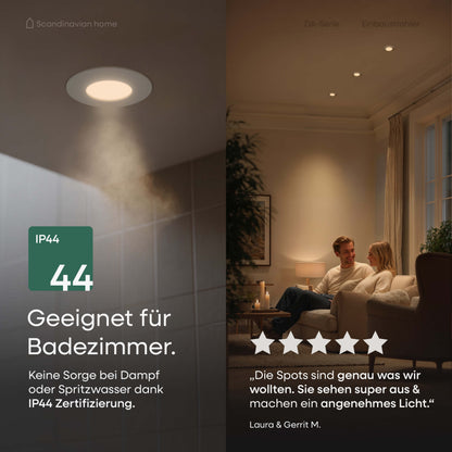 LED Einbaustrahler Dimmbar White-Matt I DA-Serie