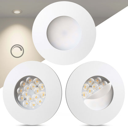 LED Einbaustrahler Dimmbar White-Matt I DA-Serie