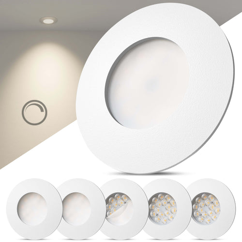 LED Einbaustrahler Dimmbar White-Matt I DA-Serie