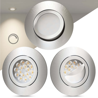 LED Einbaustrahler Dimmbar Schwenkbar Aluminium I DB-Serie