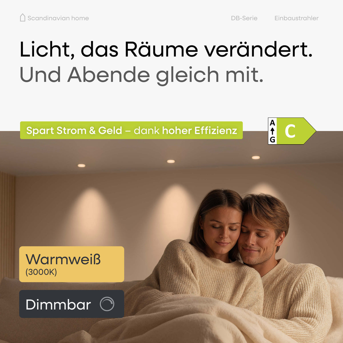 LED Einbaustrahler Dimmbar Schwenkbar White-Matt I DB-Serie